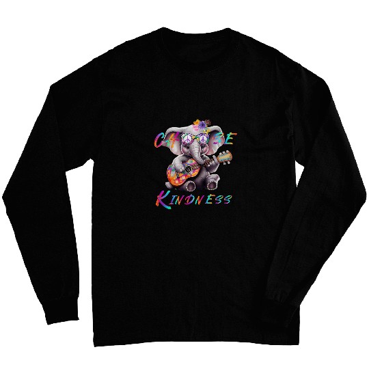 Elephant Pet Choose Kindness Elephant Awareness Day of Kindness Long Sleeves