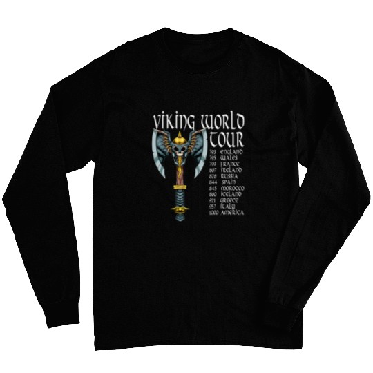 Viking Tour Vikings Valhalla Odin for a Men and Women 4 Long Sleeves