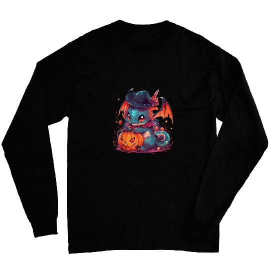 Dragon Pet Cute Halloween Wizard Dragon Long Sleeves