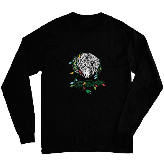 Christmas Lights Tibetan Terrier Dog Lover Long Sleeves