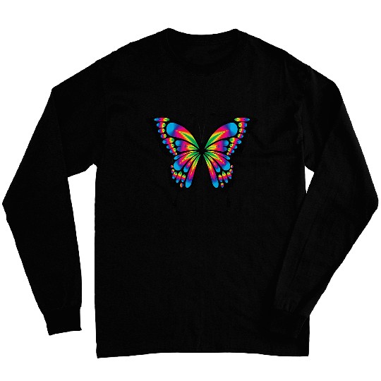 Cute Butterfly Monarch Rainbow Butterflies Aesthetic Trendy Long Sleeves