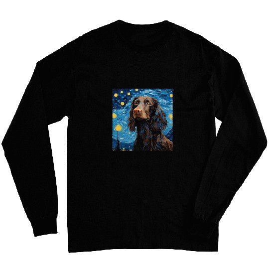 Boykin Spaniel Starry Night For Dog Mom Dog Dad 4 Long Sleeves
