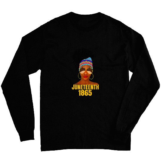 African American Melanin 1865 Juneteenth Woman 8 Long Sleeves