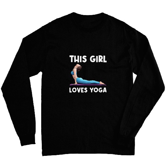 Cool Yoga Art For Girls Kids Yogi Physical Exercise Therapy Long Sleeves