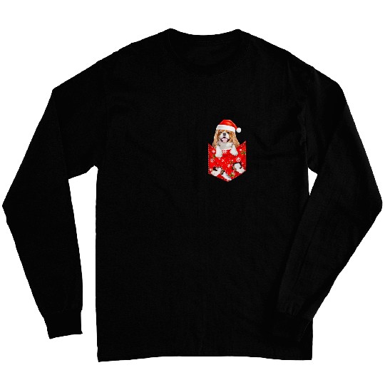 Funny Cavalier King Charles Spaniel Christmas for dog Lovers Long Sleeves