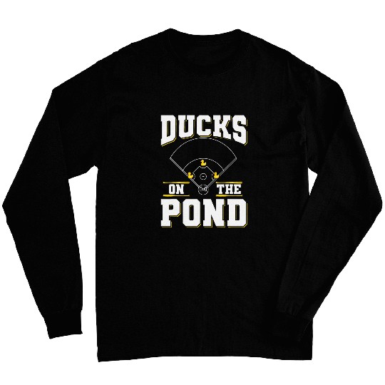 Ducks on the pond Design for a Baseball player 3 Long Sleeves