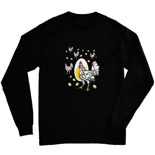Chicken Lover Roseanne Chicken 2Funny Roseanne Rooster and Egg Men Boy Long Sleeves