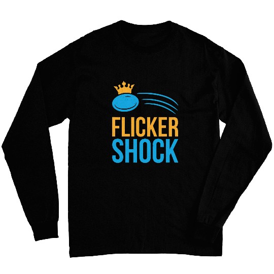 Retro Folf DisGolf Ultimate Frisbee Flicker Shock Long Sleeves