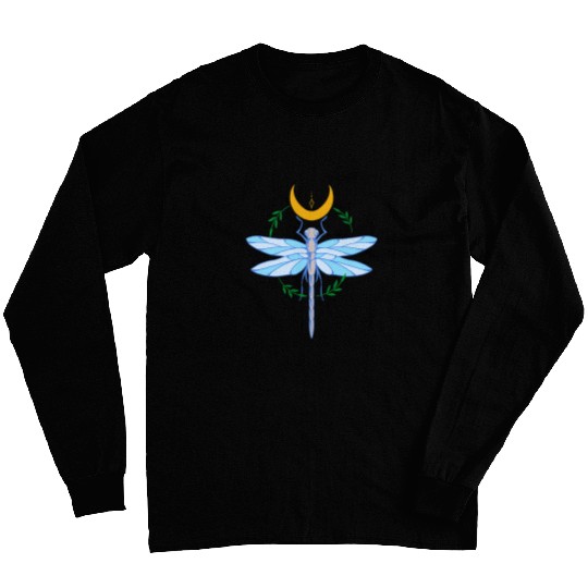 Dragonfly And Flowers 21 Long Sleeves