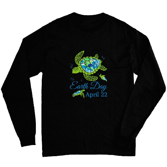 Turtle Pet planet love world environment earth day 4 Long Sleeves