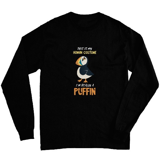Human Costume Puffin Bird Lover Iceland Animal Puffin Lover Long Sleeves