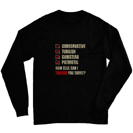 Lacrosse Gift Conservative Turkish Christian Patriotic Funny Long Sleeves