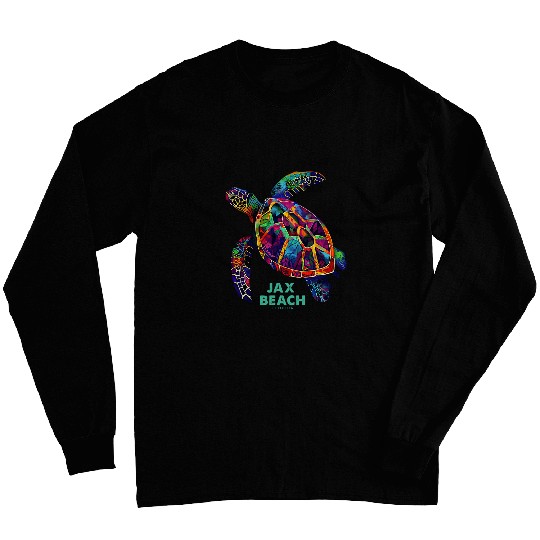 Turtle Pet Jax Beach Florida Vacation Jacksonville FL Sea Turtle 12 Long Sleeves