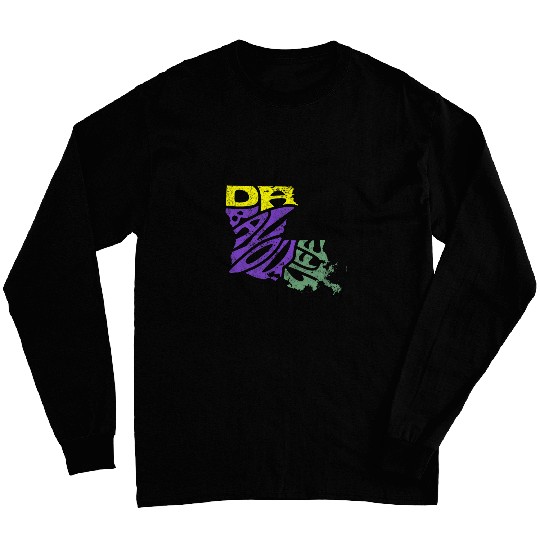 DA Bayou Life Tee Louisiana State Mardi Gras Creole Cajun Long Sleeves