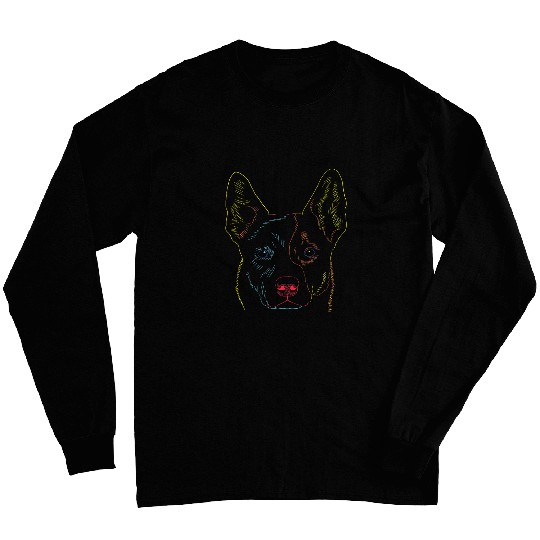 Colourful Australian Cattle Dog Long Sleeves