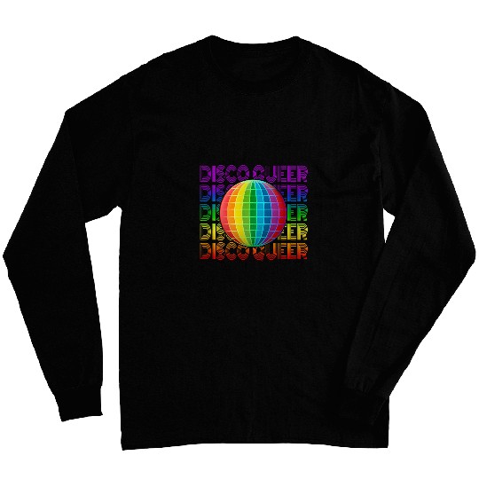 Funny LGBTQ Joke Disco Queen 80s Music Lover Disco Queer Long Sleeves