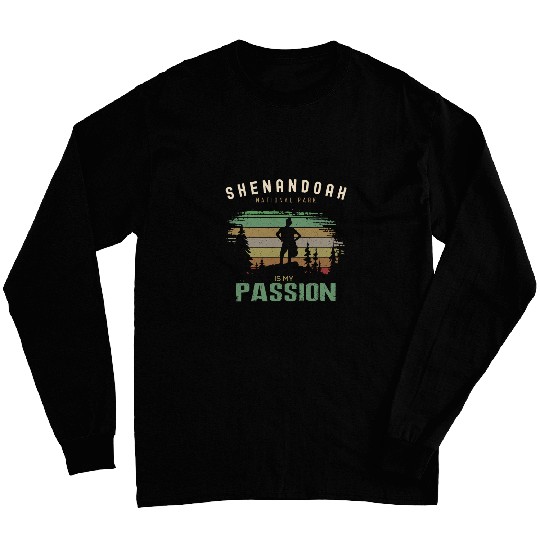 Hiking Hiker Shenandoah National Park Hiking Men Women Hike Long Sleeves