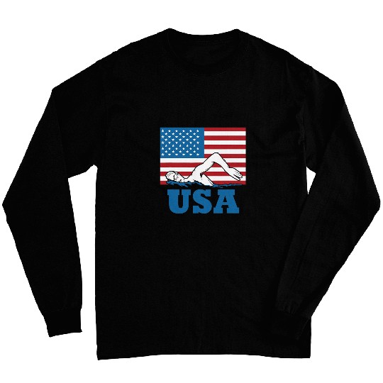 Swimming Pool USA Swimming US Swim Aquatic Sport Athlete Long Sleeves