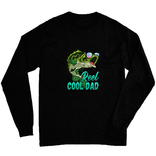 Fishing Mens Reel Cool Dad vintages Fishing Fisher Long Sleeves