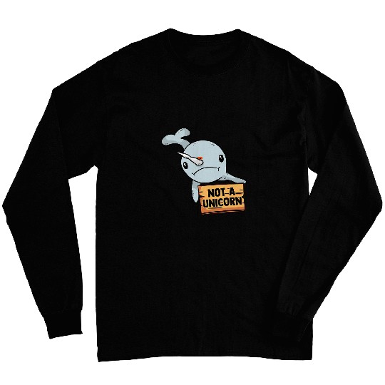 Grumpy Narwhal Hilarious Saying For Unicorns Squishy Lover Long Sleeves