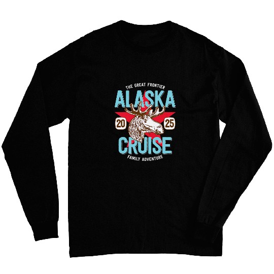 Alaskan Moose Matching Family Group Alaska Cruise 2025 Long Sleeves