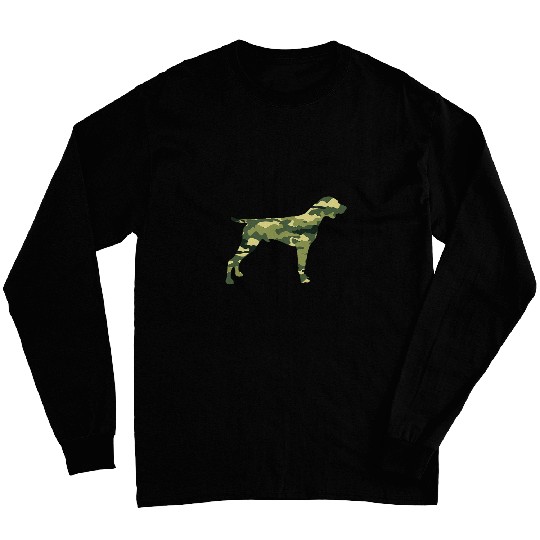 German Shorthaired Pointer Camo Camouflage Dog Lover Long Sleeves
