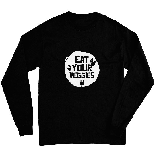 Lacrosse Gift Eat Your Veggies Vegetables Garden Vegetarian Plants Long Sleeves