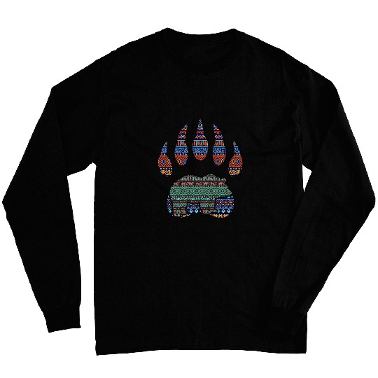 Funny Bear Claw Native American Bear Claw 3 Cute Bears Long Sleeves