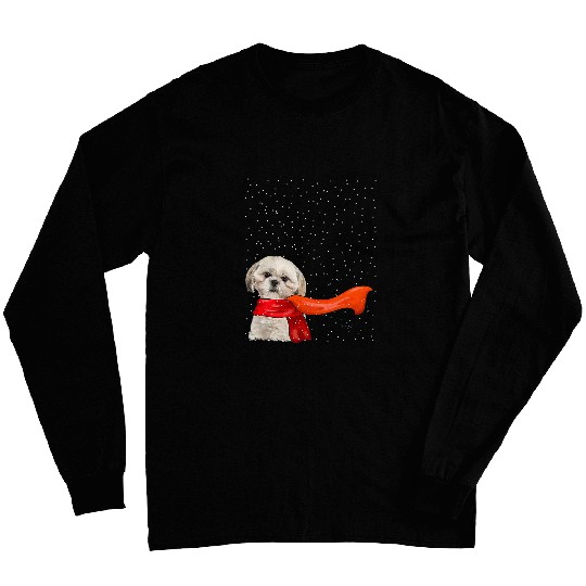 Shih Tzu Dog Winter Christmas Sweater xmass Pet Dog Long Sleeves