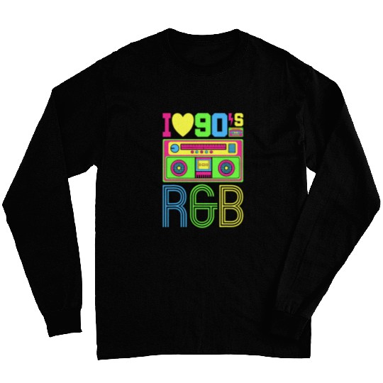 I Love 90s RB Music Tee 1990s Style Outfit vintages Nineties Long Sleeves