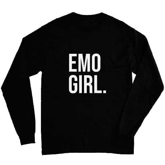 Emo Girl Music Concert Social Media Joke Funny Millennial Long Sleeves