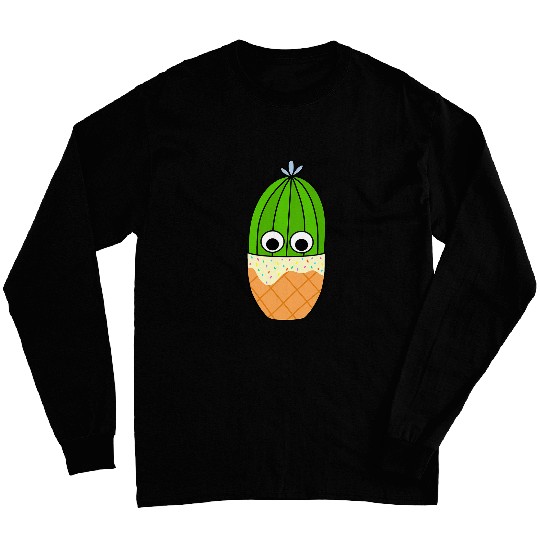 Cactus In Waffle Cone Pot Long Sleeves