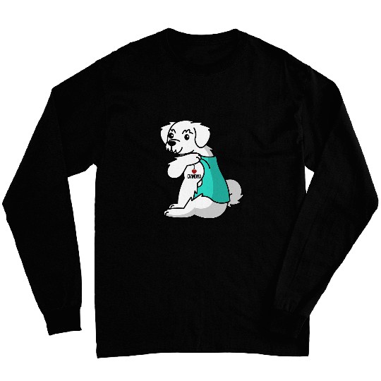 Dog Maltese I Love Grandma Tattoo Maltese Grandmother Dog Long Sleeves
