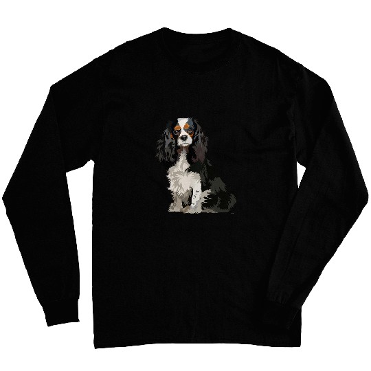 Cavalier King Charles Spaniel Gifts dog pop art t Long Sleeves