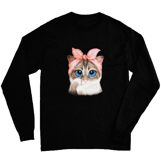 Cat Mom Daddy Mommy Boy Girl Funny Long Sleeves
