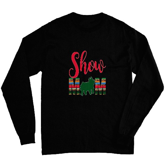 Livestock Show Mom Pig Silhouette Serape Gift Long Sleeves