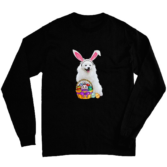 Easter Egg Funny American Eskimo Dog Easter Long Sleeves