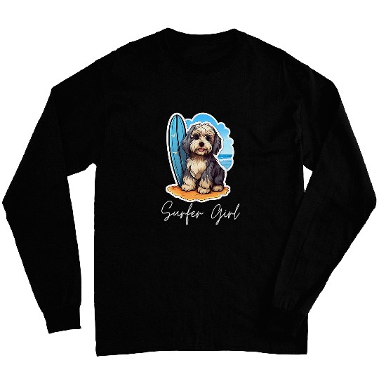 Havanese Surfer Girl Long Sleeves