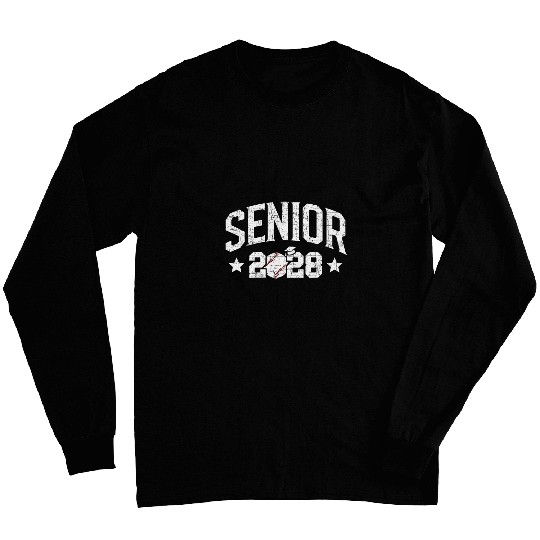 Graduation Baseball Senior 2028 Graduate Class of 2028 Grad Long Sleeves