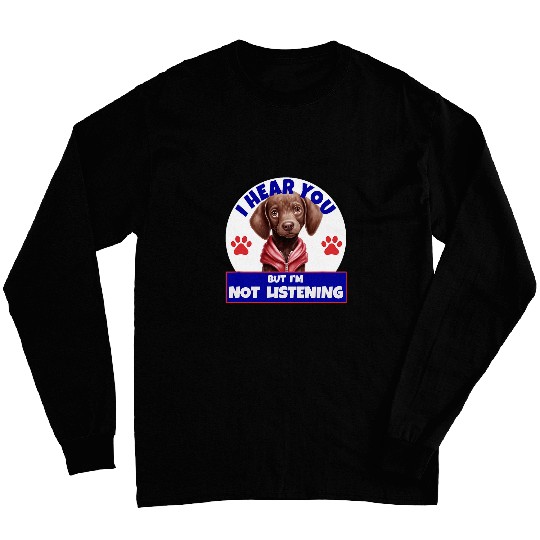 Funny German Shorthaired Pointer Dog Breed Pet Owner Love Long Sleeves