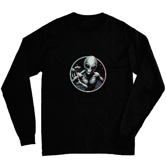 Gray Alien UFO Long Sleeves