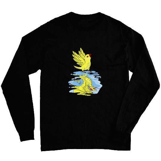 Parrot 2Dragon Reflection I Yellow Indian Ringneck Long Sleeves