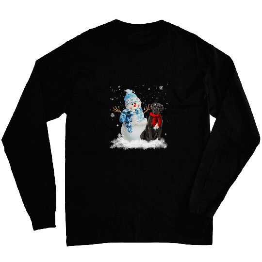 Funny Cane Corso Christmas Snowman Christmas Pajama Long Sleeves