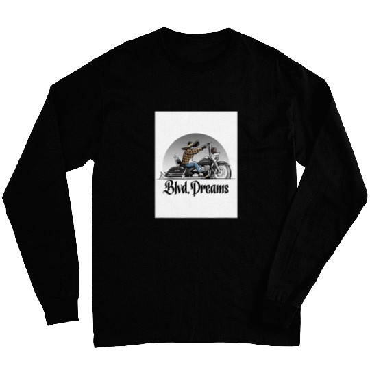 Lowrider Motorcycle Bike High Ape Hangers Blvd  Dreams Long Sleeves
