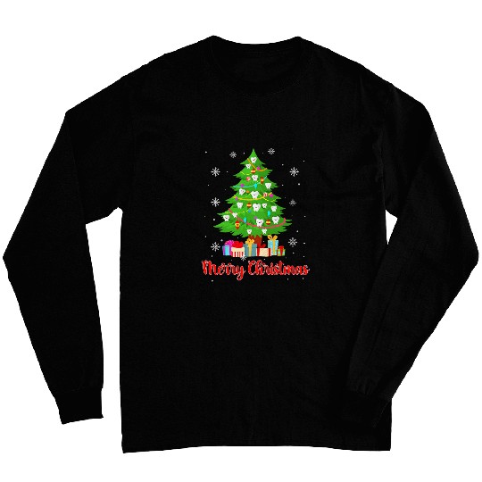 Tooth Christmas Tree dentists Christmas 21 Long Sleeves