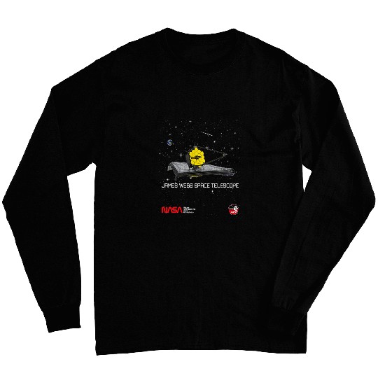Lacrosse Gift NASA James Webb Space Telescope JWST Worm ESA CSA Logo Long Sleeves