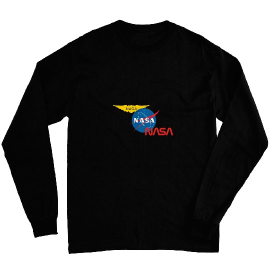 Lacrosse Gift NASA NACA Meatball Worm Logo 21 Long Sleeves