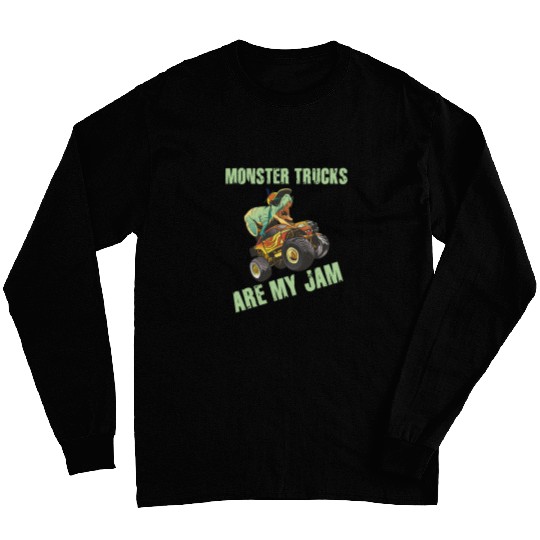 Monster Trucks Are My Jam vintages Retro 215 Long Sleeves