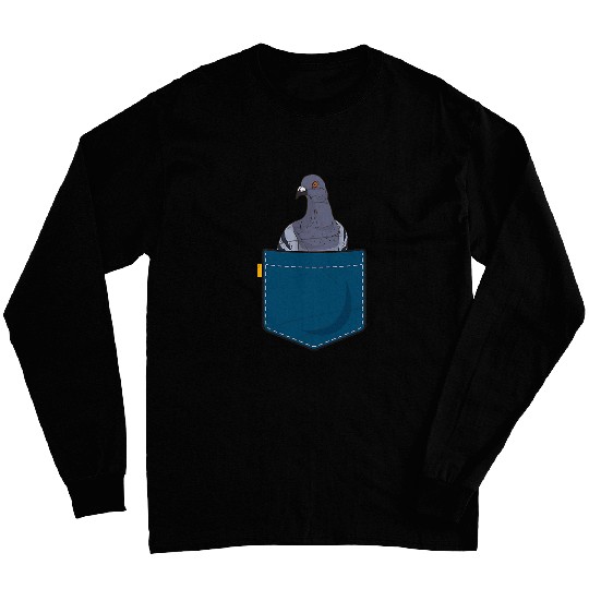 Pigeon Breeder Animal Bird Lover Pocket Pigeon Long Sleeves