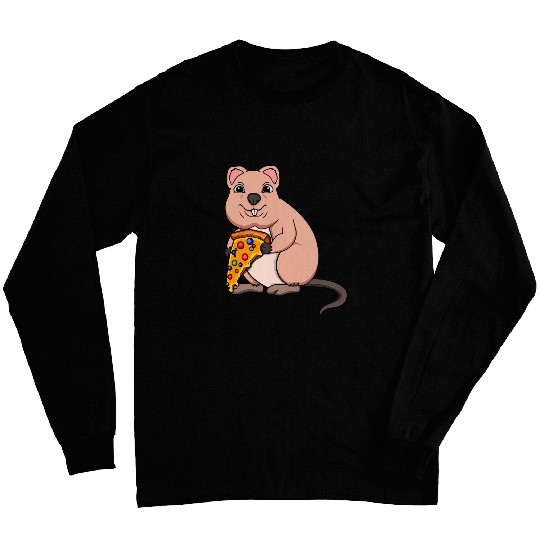 quokkas Lover quokkas Whisperer Wildlife Animal Pizza Long Sleeves